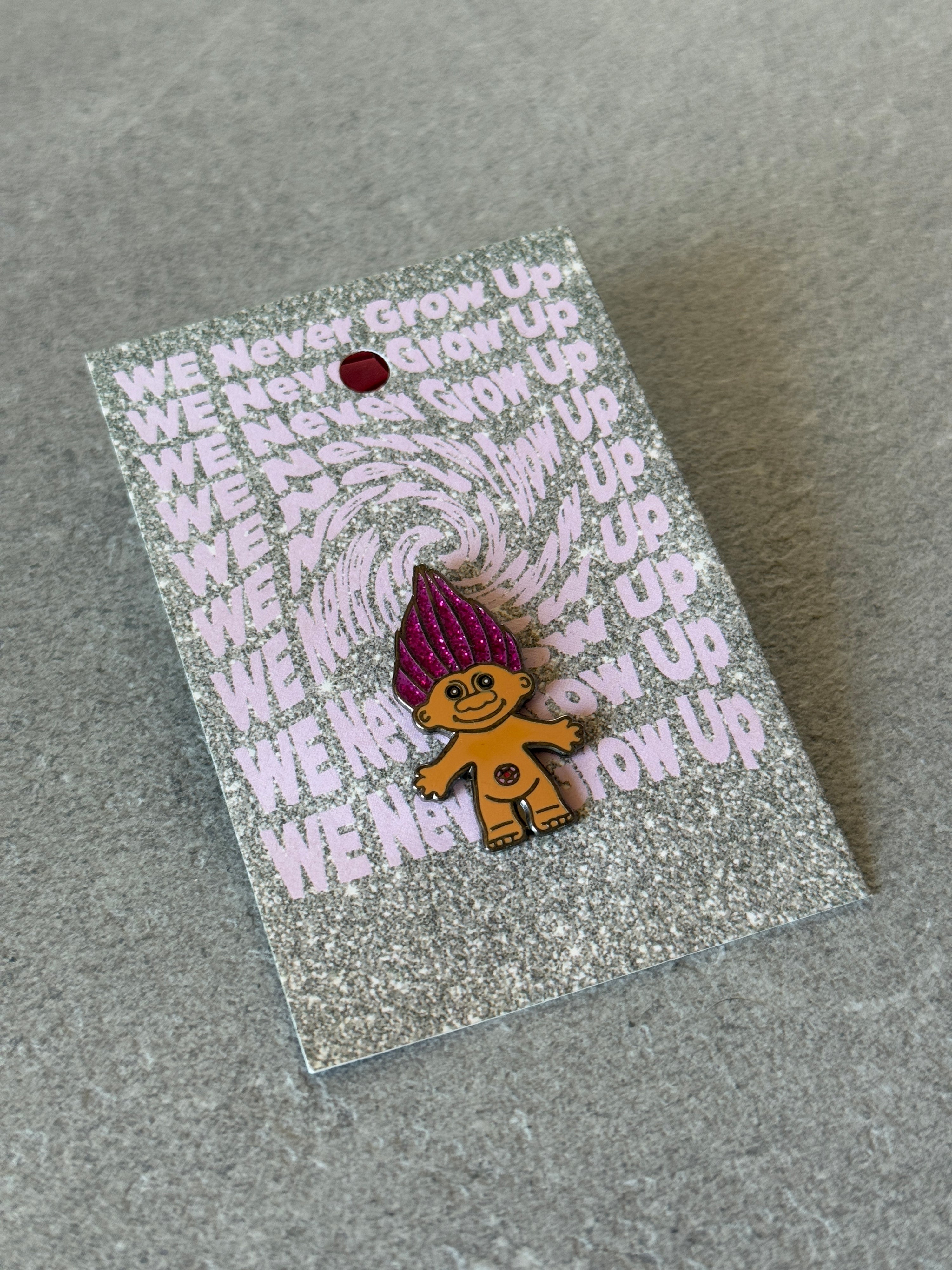 Trollz Forever Pin – Pink Glitter Edition