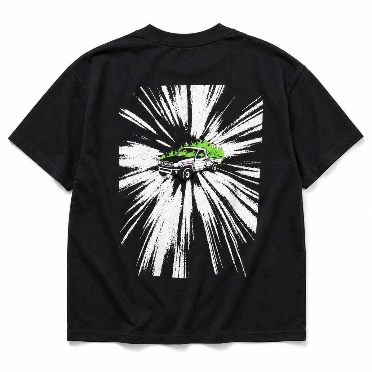 Shaas Neon Burnout tee celebrating Abu Dhabi drifting culture