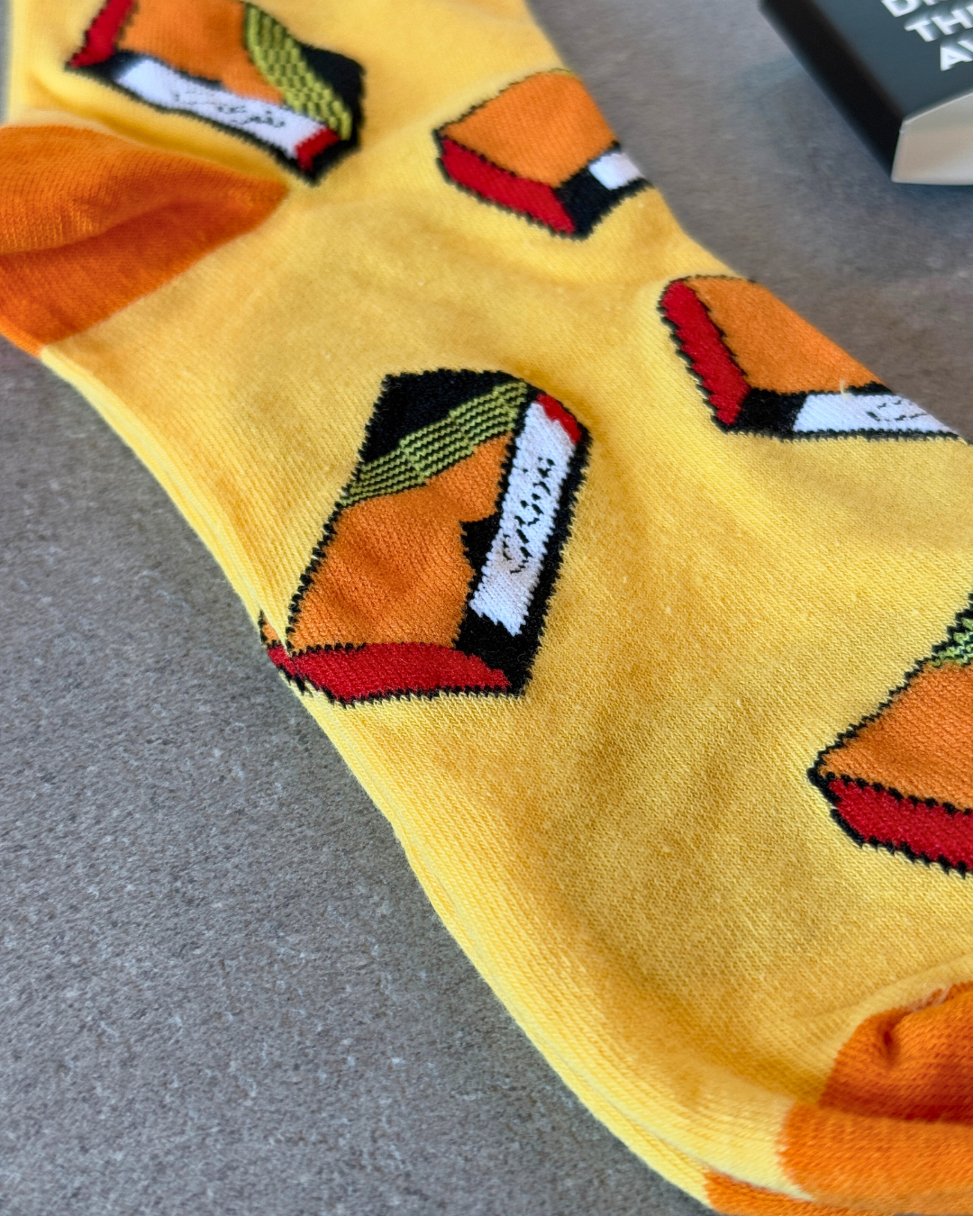VHS socks, alternate view