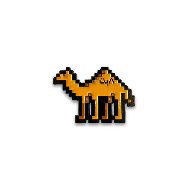Pixel Camel enamel pin 2025 re-issue by Elbotik