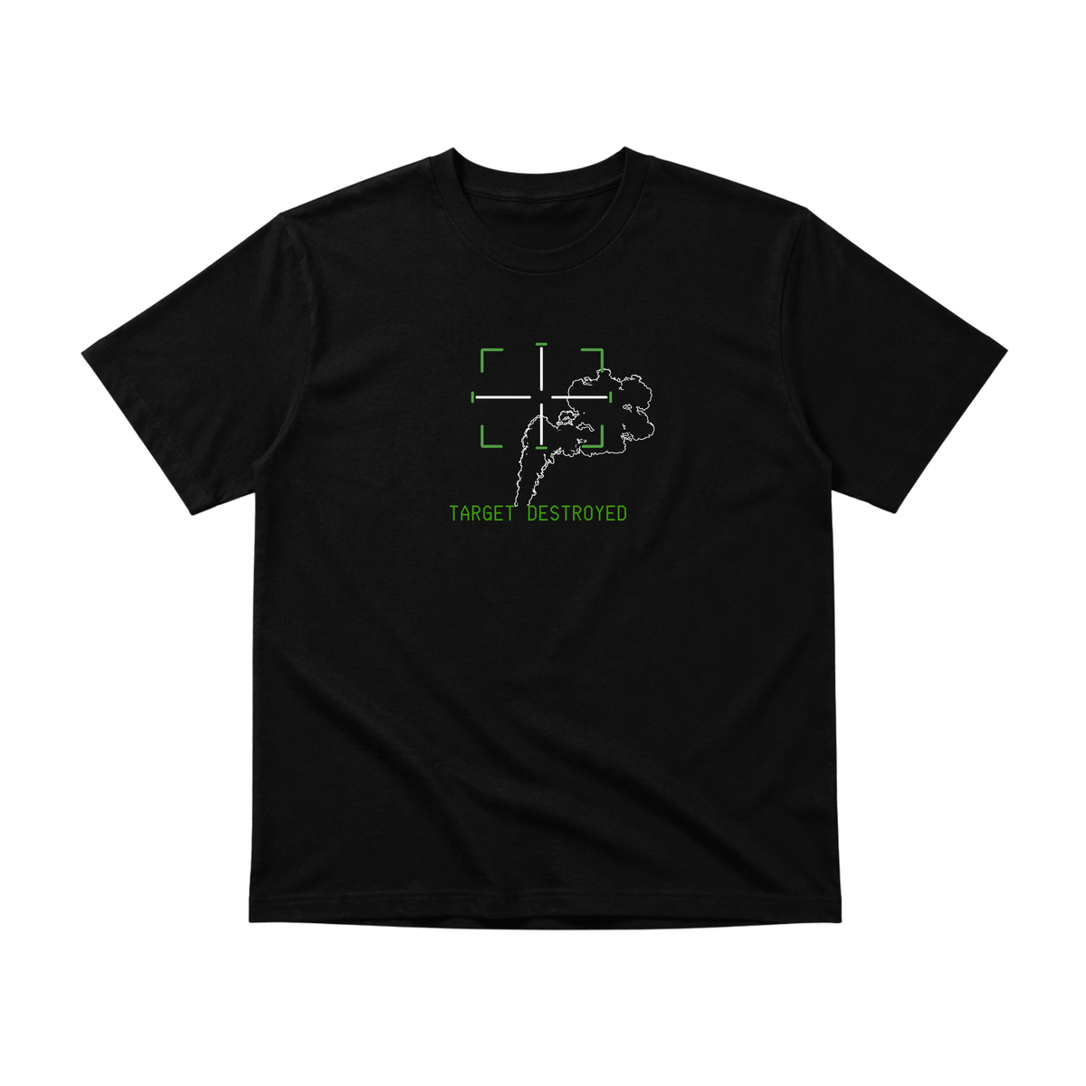 Target Destroyed tee, front view
