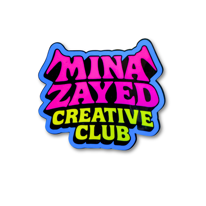 Mina Zayed Creative Club vinyl sticker by Elbotik