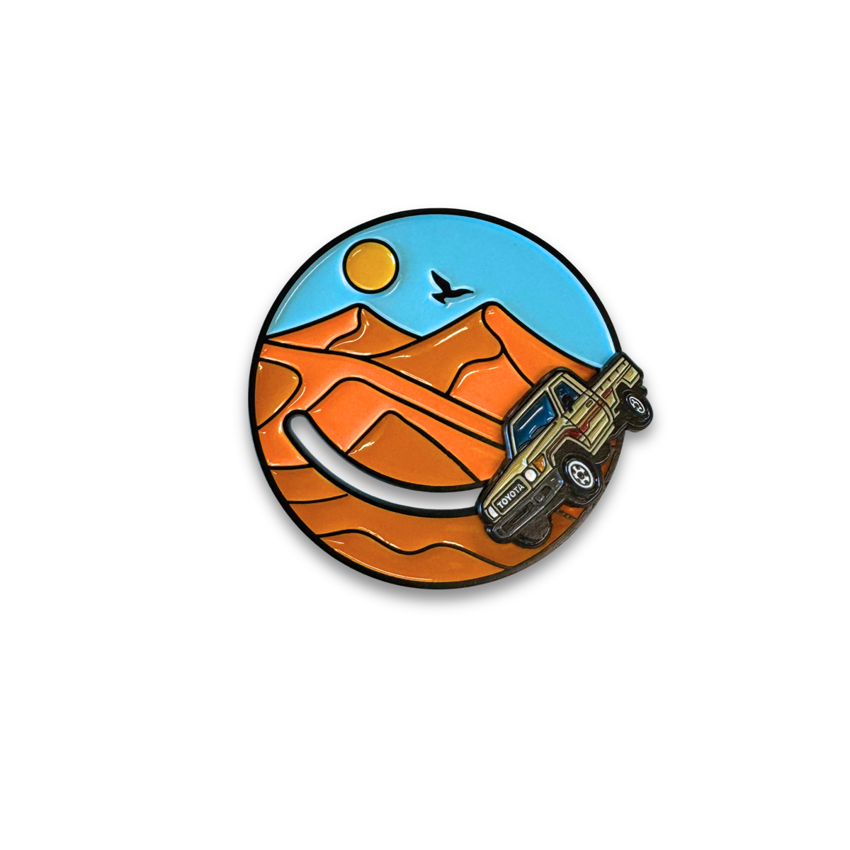 Shaas Cruising Action pin, alternate view