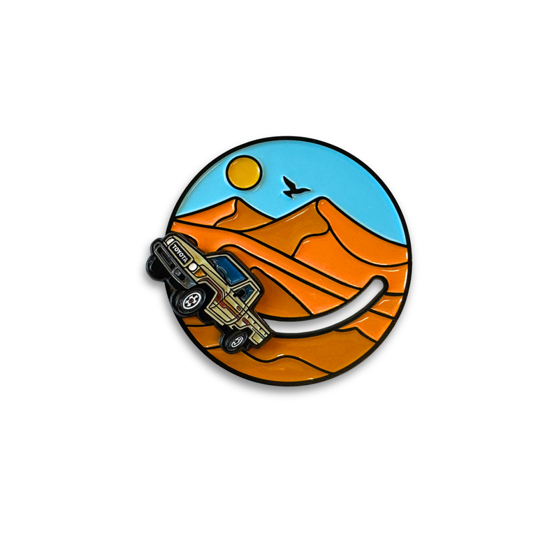 Shaas Cruising Action enamel pin by Elbotik