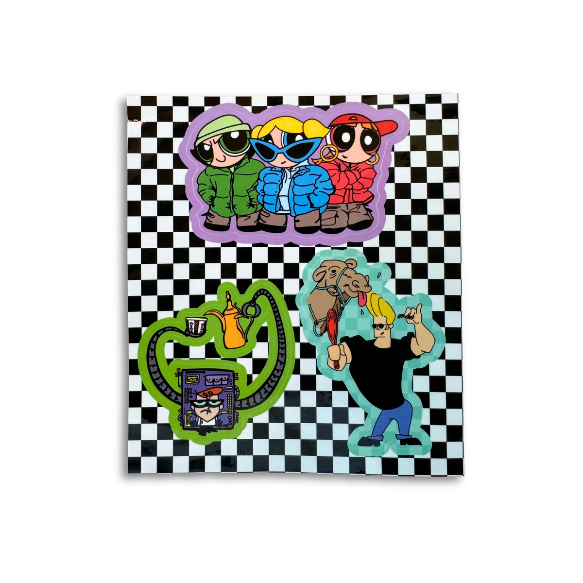90s cartoon sticker sheet by Elbotik Studio, Abu Dhabi