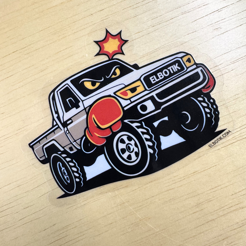 Shaas Boxer Pickup sticker, alternate view