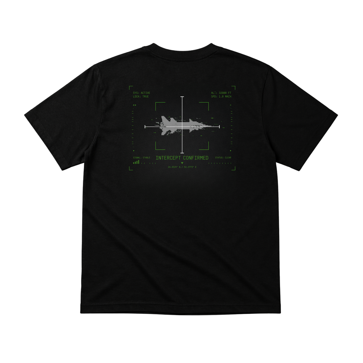Target Destroyed tee, back view
