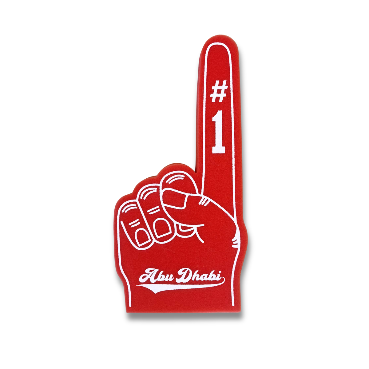 Abu Dhabi sporty foam hand by Elbotik