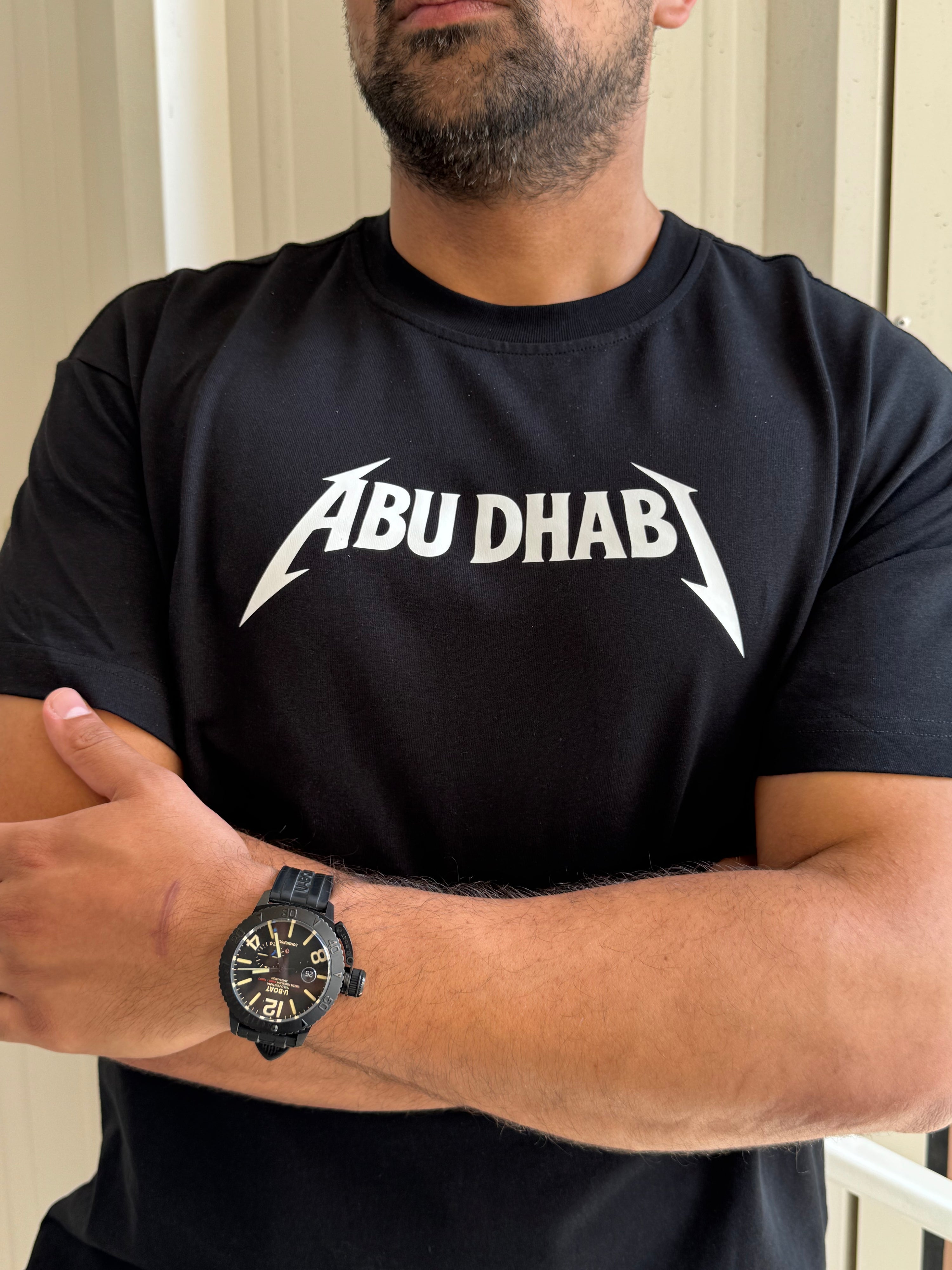Abu Dhabi Metal Tee – Black Edition