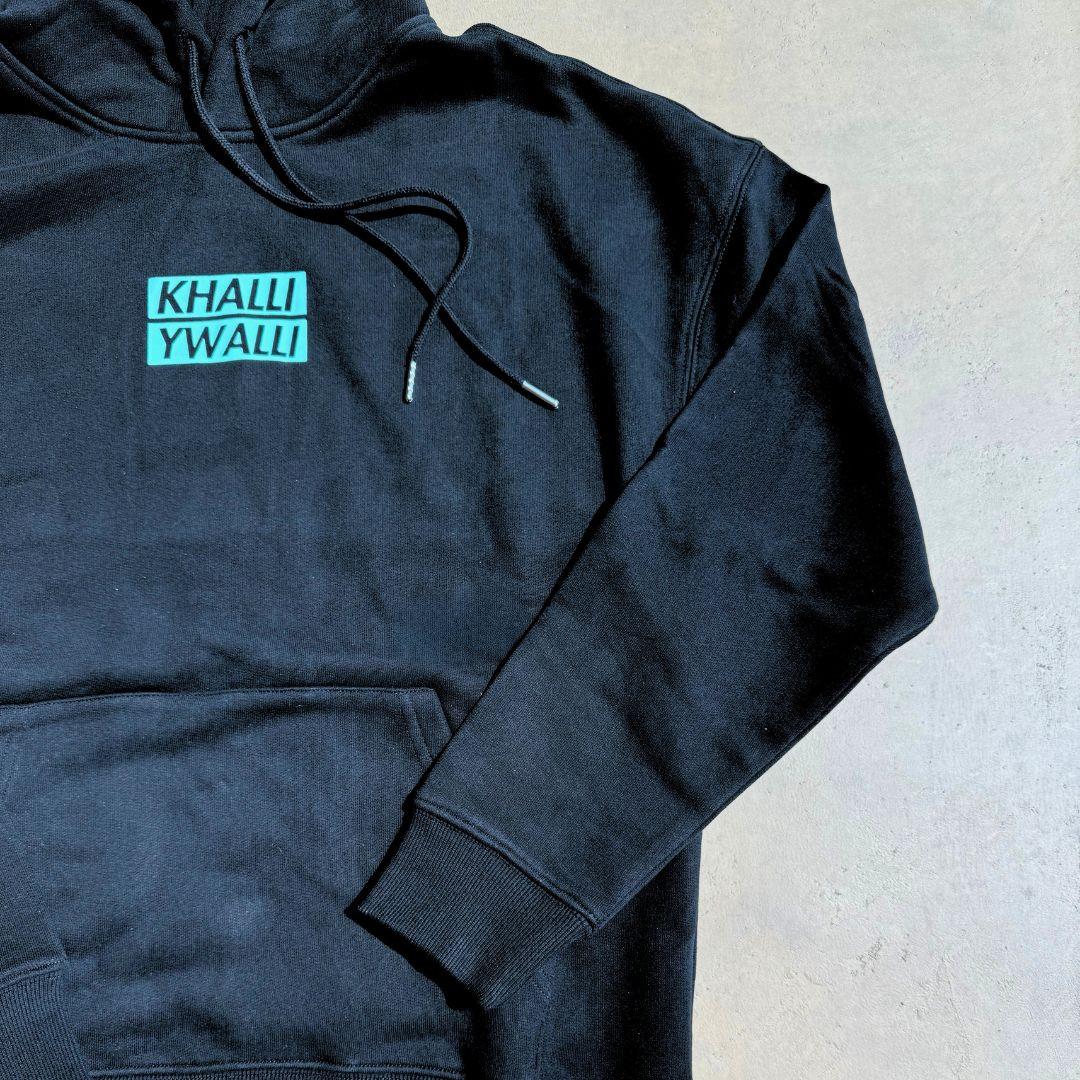Khalli Yiwalli hoodie worn, detail