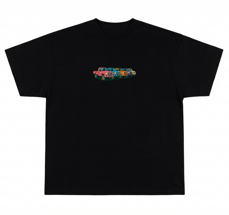 The Shades of Shaas tee by Elbotik, front view