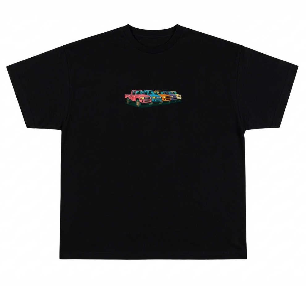 The Shades of Shaas tee by Elbotik, front view