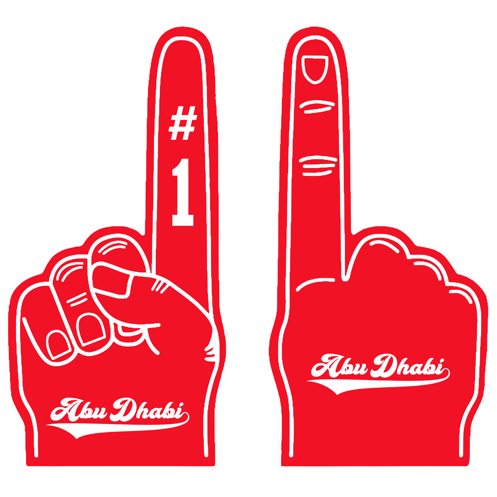 Abu Dhabi Sporty Foam Hand