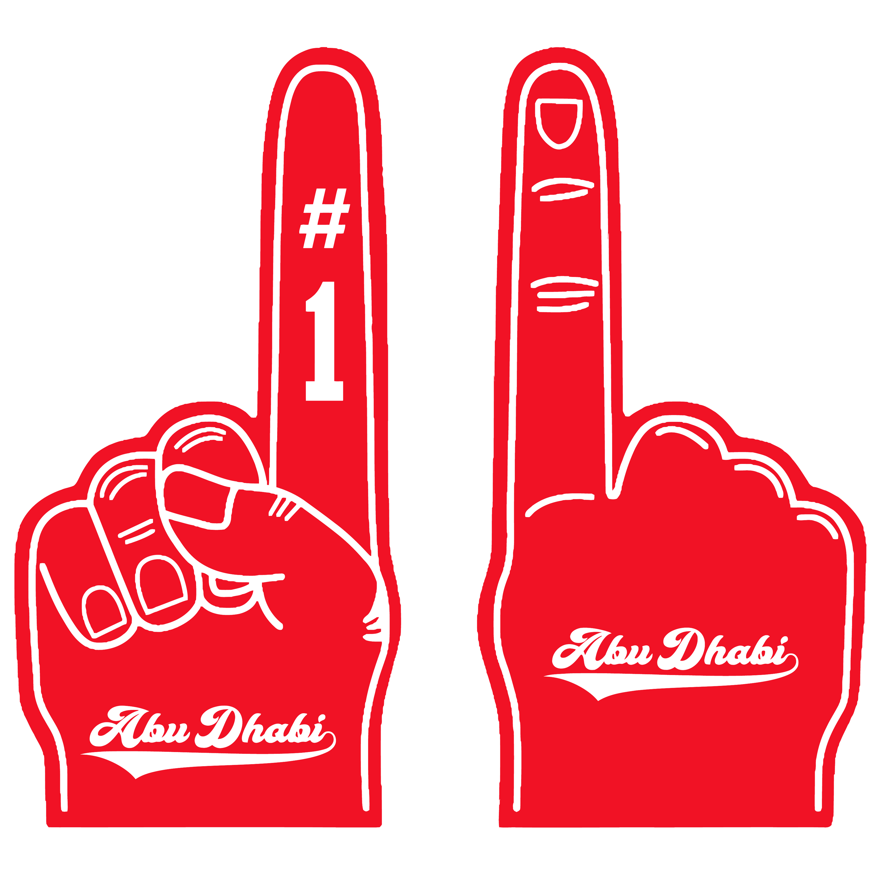 Abu Dhabi Sporty Foam Hand