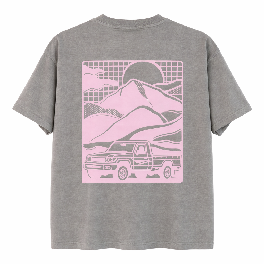 Abu Dhabi Puff tee, back graphic