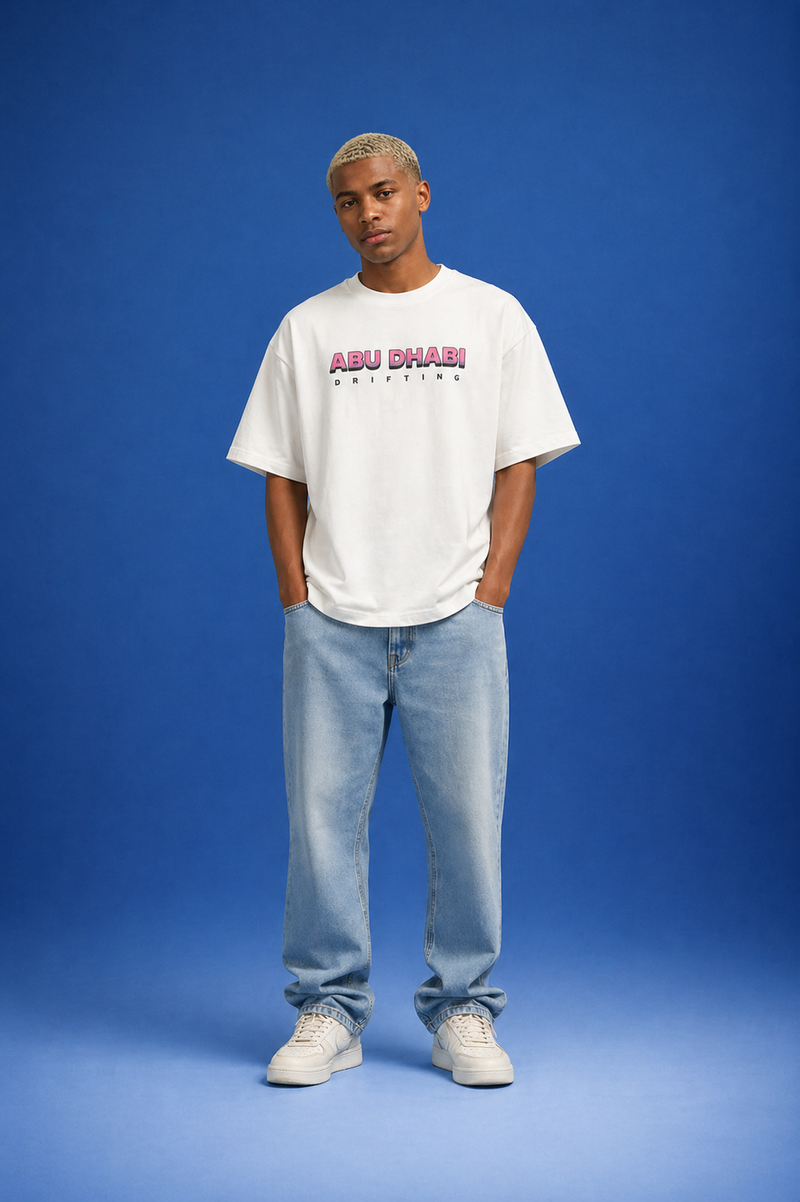 Abu Dhabi Drifting tee, front view