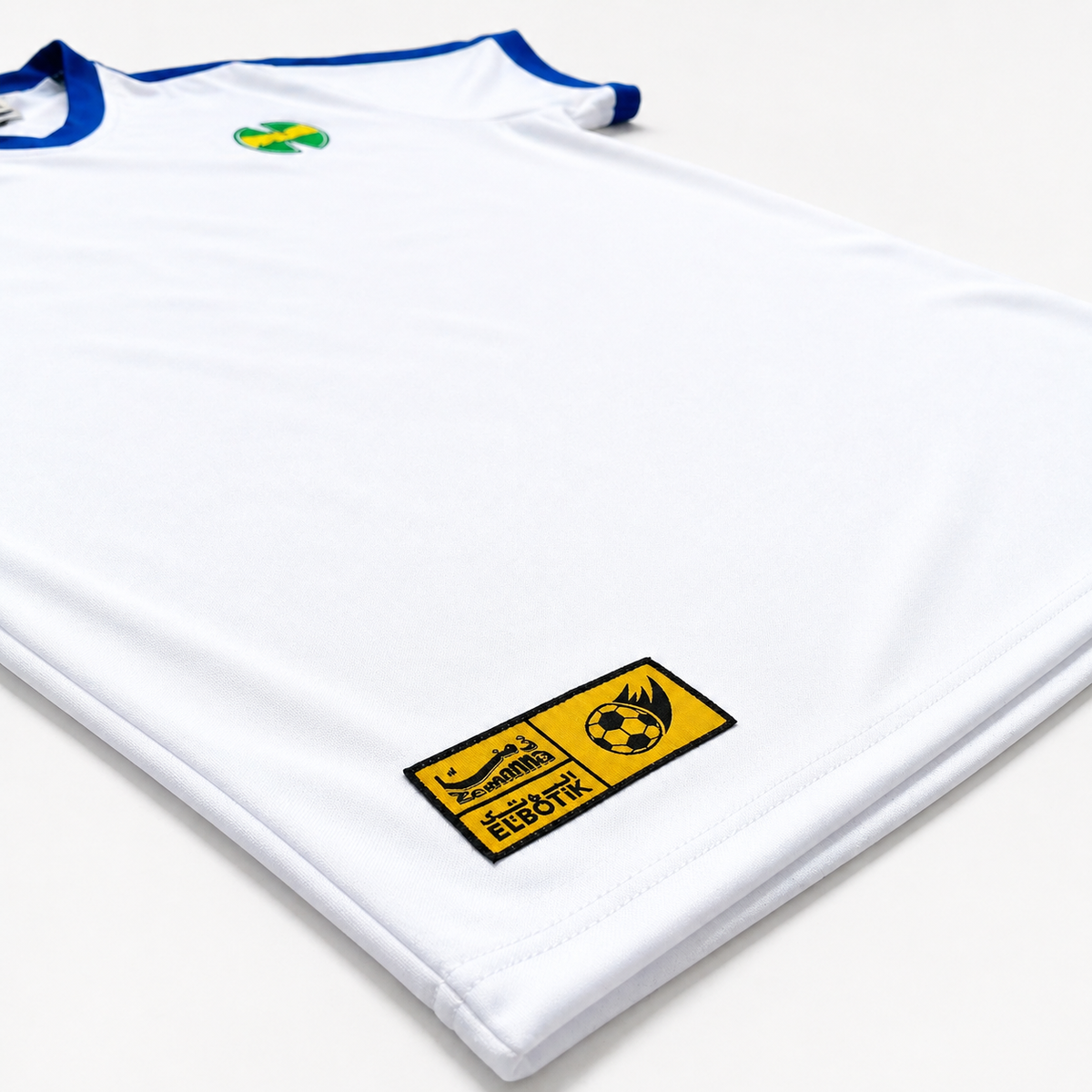 Arabic football jersey worn, alternate view