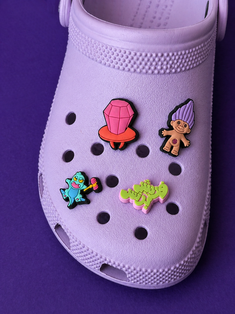 Yalla 90s shoe charms set of four by Elbotik
