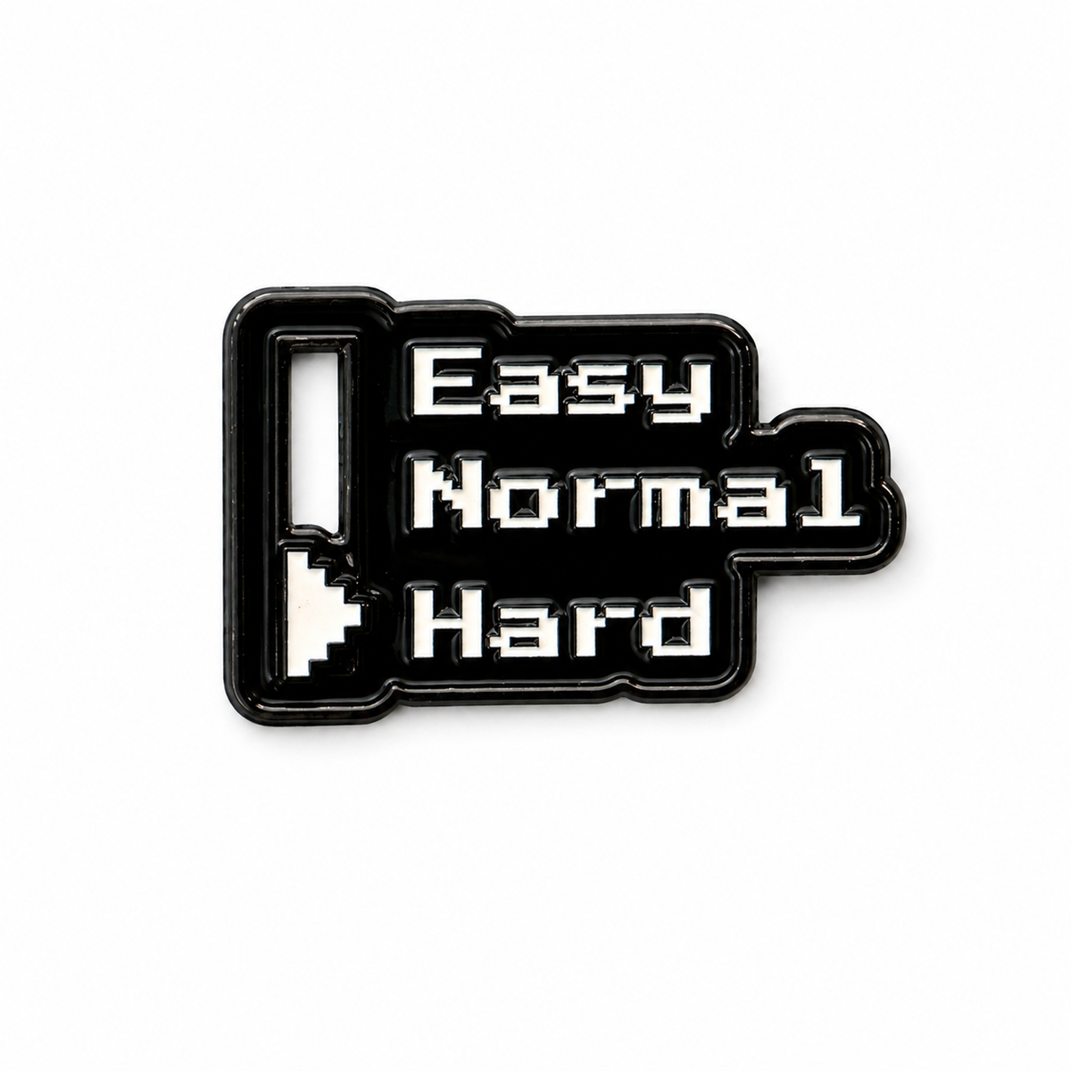 Level Selector enamel pin by Elbotik, front view