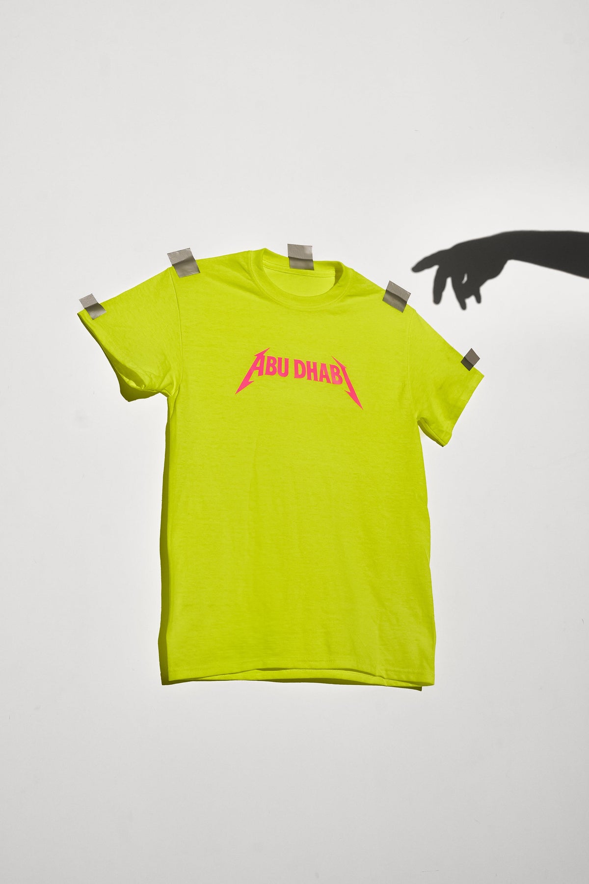 Abu Dhabi Metal Tee Neon Edition, detail view