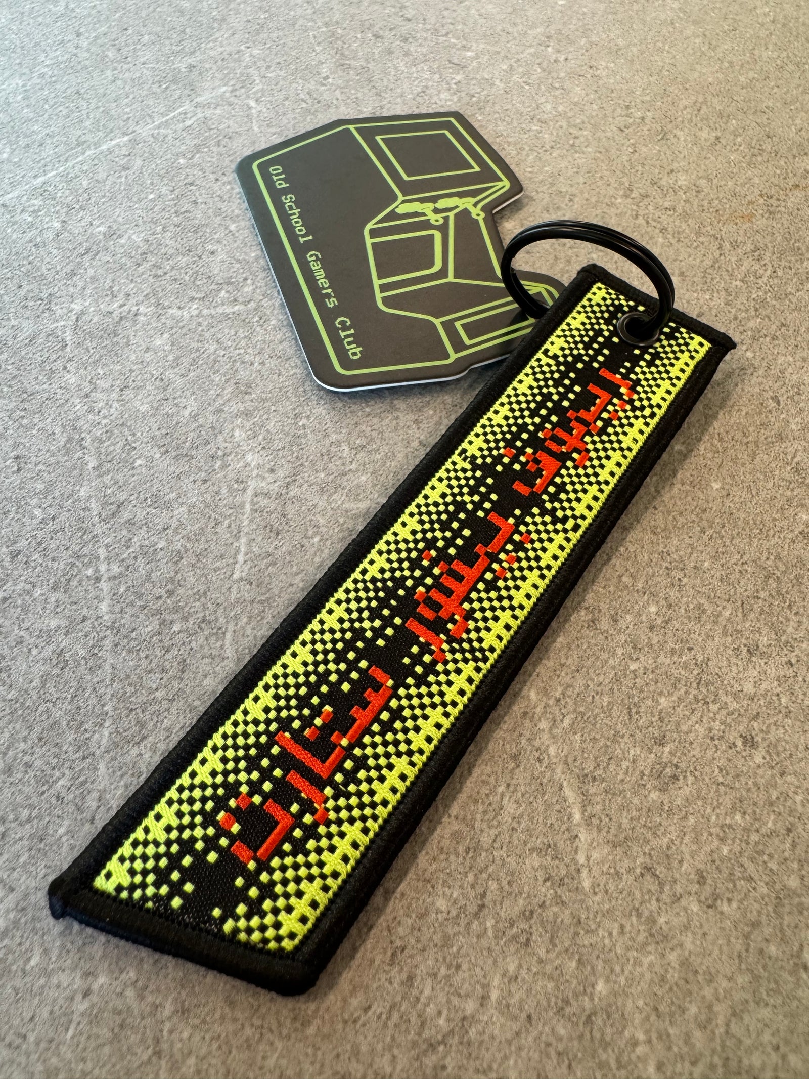 Remove Before Start keychain with metal keyring