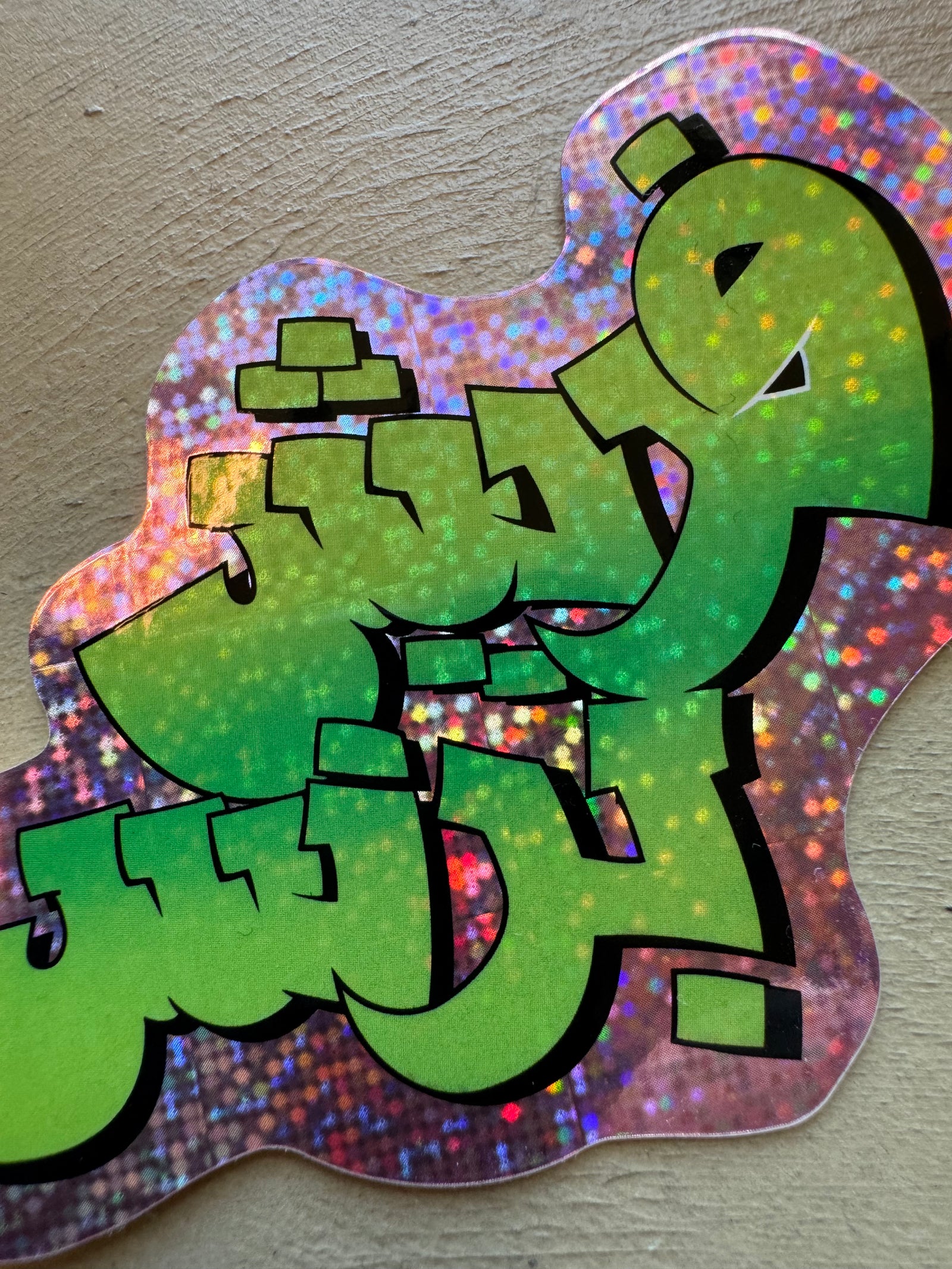 Arabic Fresh Prince sticker, applied detail