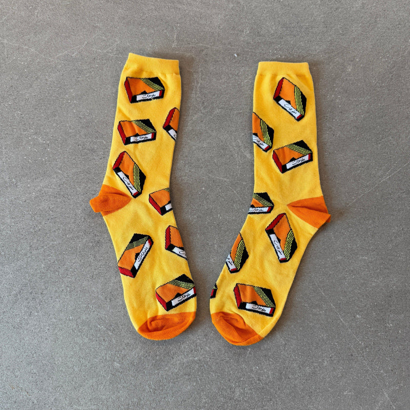 Be Kind Rewind VHS socks by Elbotik, pair