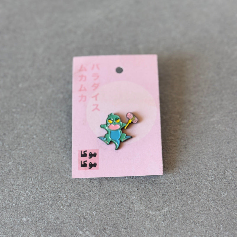 Muka Muka drama enamel pin by Elbotik