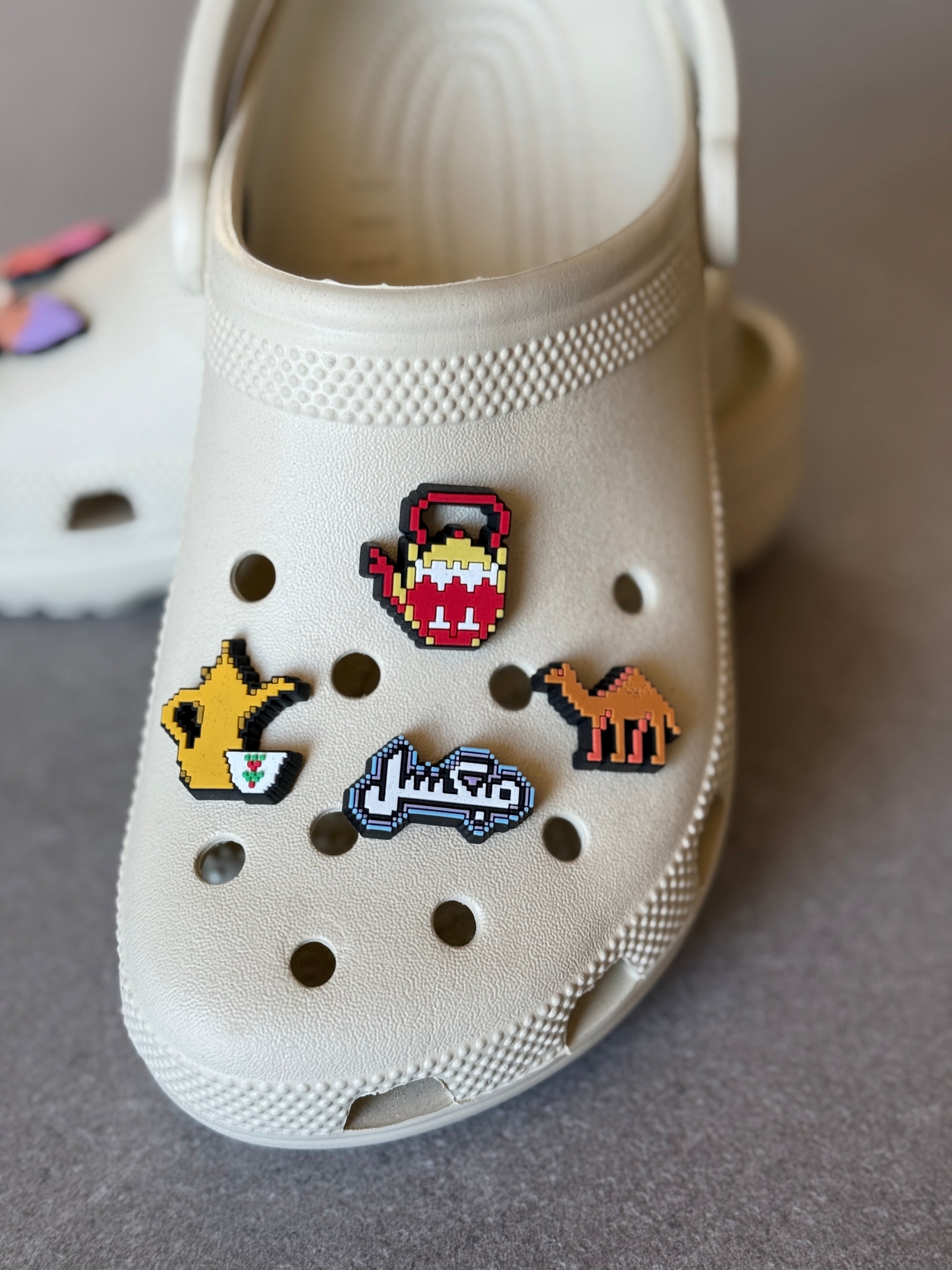 Pixel Habibi Pack (Heritage Edition) Crocs Charms – Set of 4