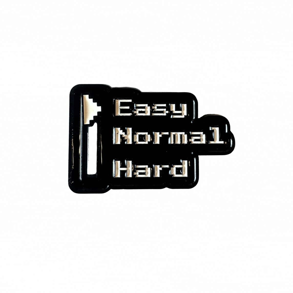 Level Selector pin animation showing the slider moving between Easy, Normal and Hard
