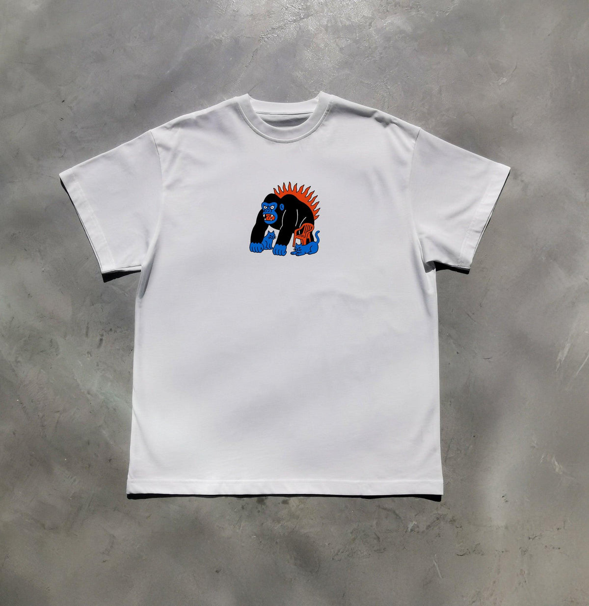 Mina Gorilla 2 tee by Elbotik, front view