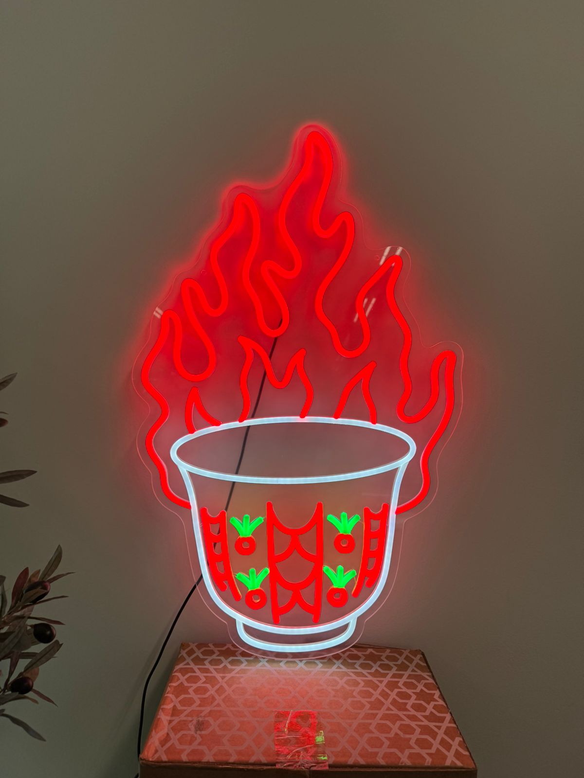 Finjan Arabic Coffee Cup Neon Light