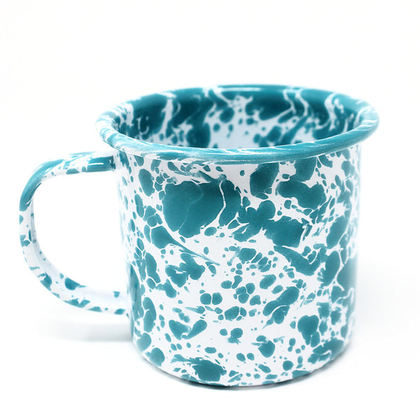Turquoise Splatter Mug - 12oz