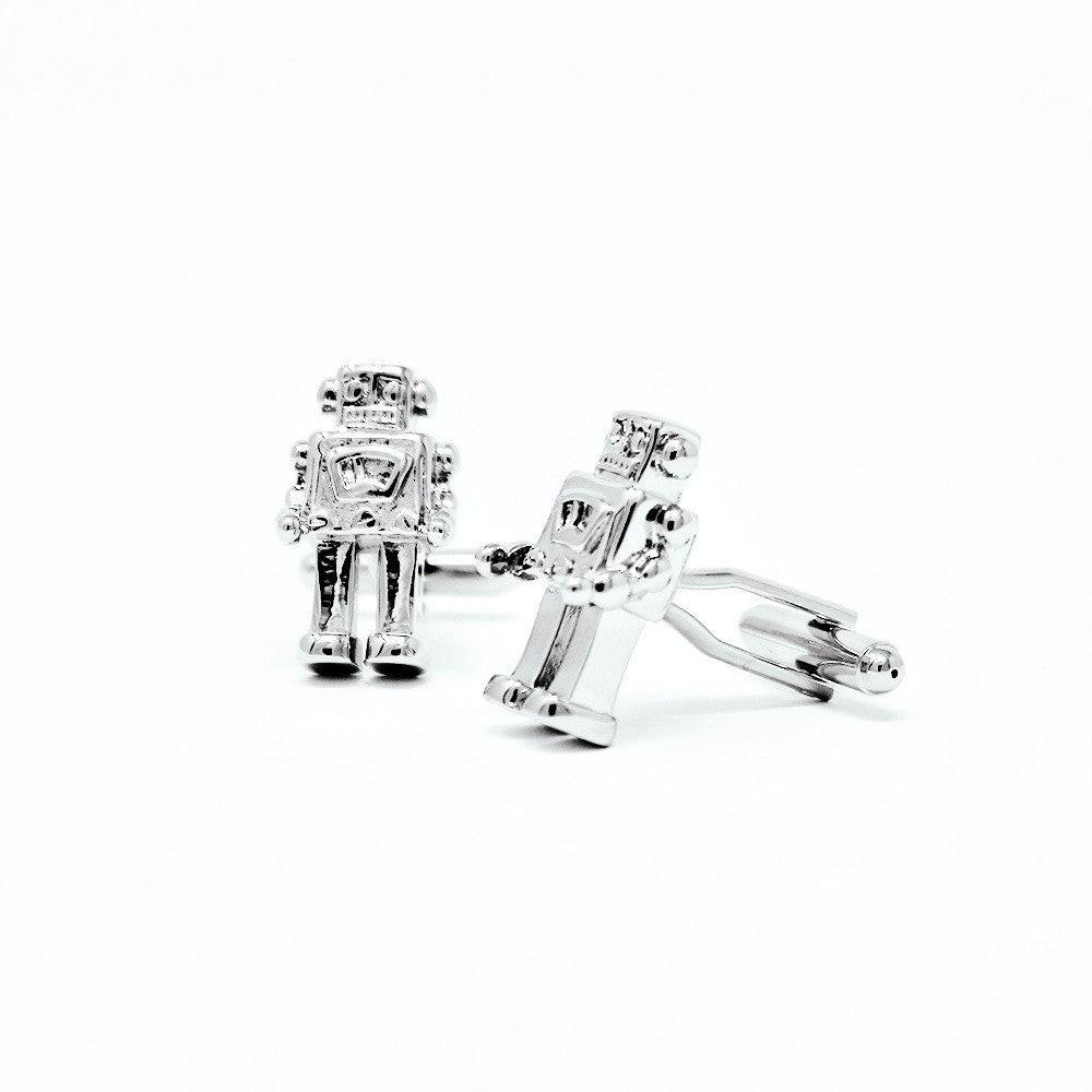Robot cufflinks, side view