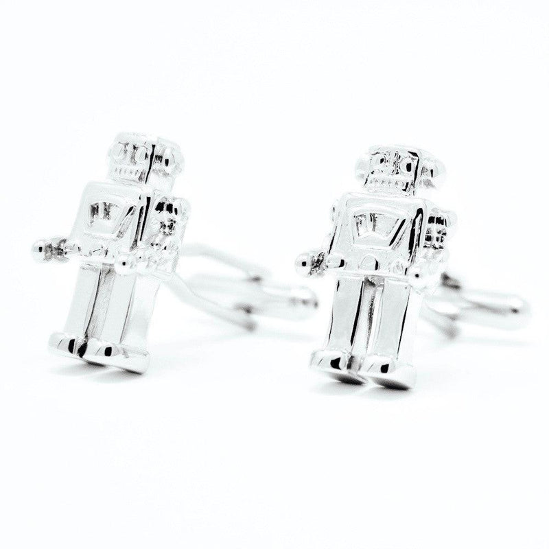 Robot cufflinks by Elbotik, pair