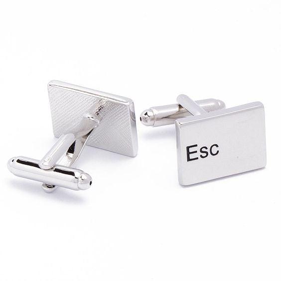 Ctrl and Esc cufflinks, alternate view