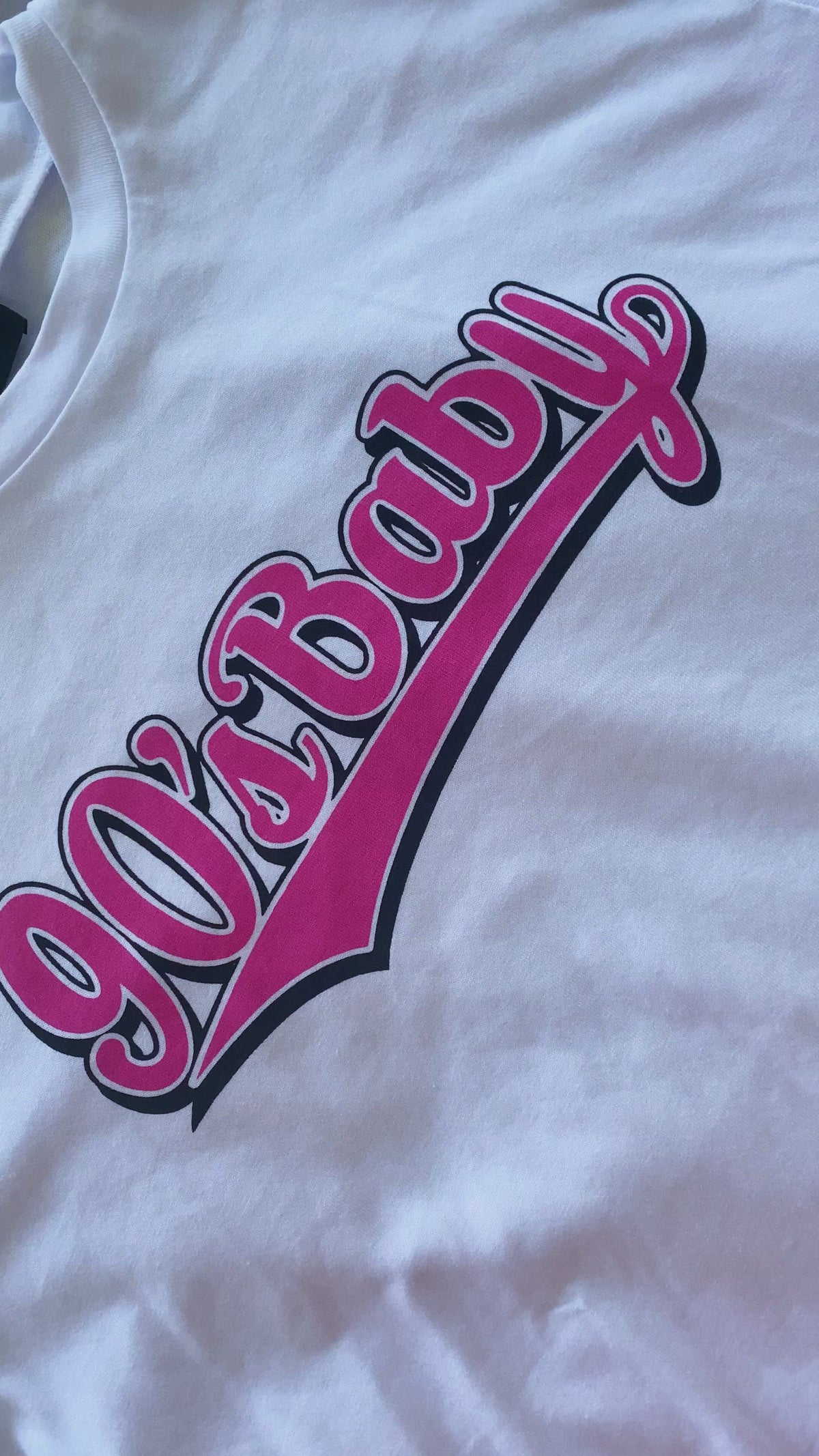 90s Baby tee product video