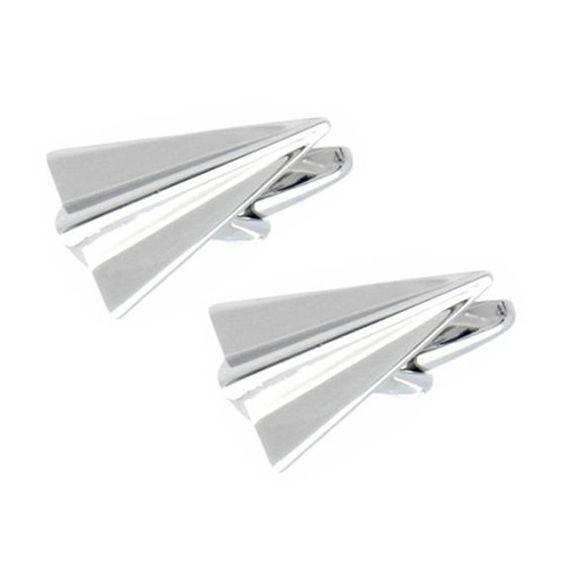Paper Dreams paper aeroplane cufflinks in silver by Elbotik