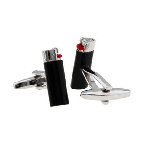 Cigarette lighter cufflinks by Elbotik, pair
