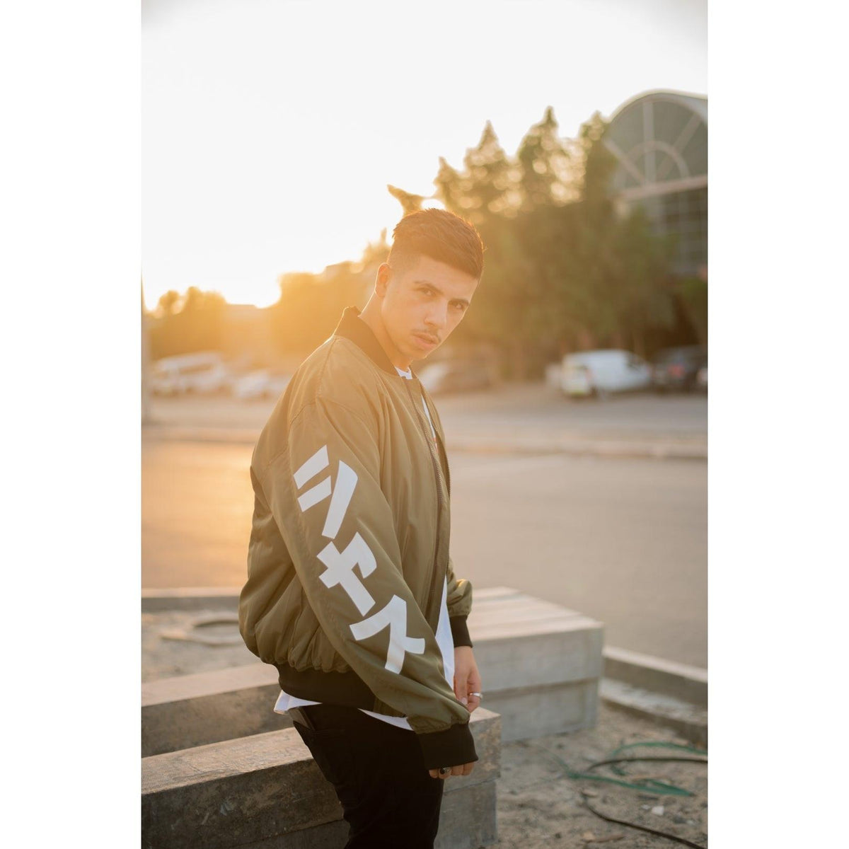 Shaas Dynasty bomber jacket worn, back