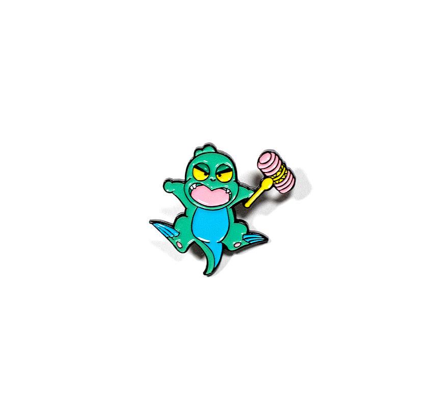 Muka Muka pin on backing card