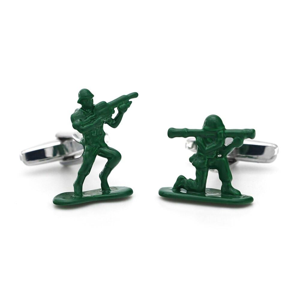 Fighter cufflinks, side detail