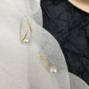 Pearl Water Droplets Long Drop Earrings