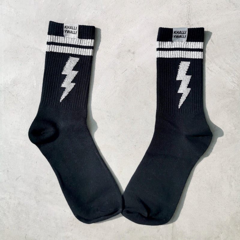 Khalli Yiwalli 3M reflective socks by Elbotik, pair