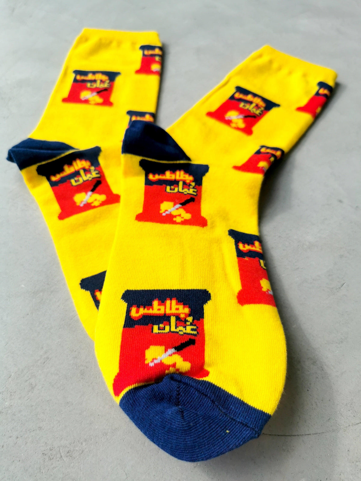 Gulf snack socks worn
