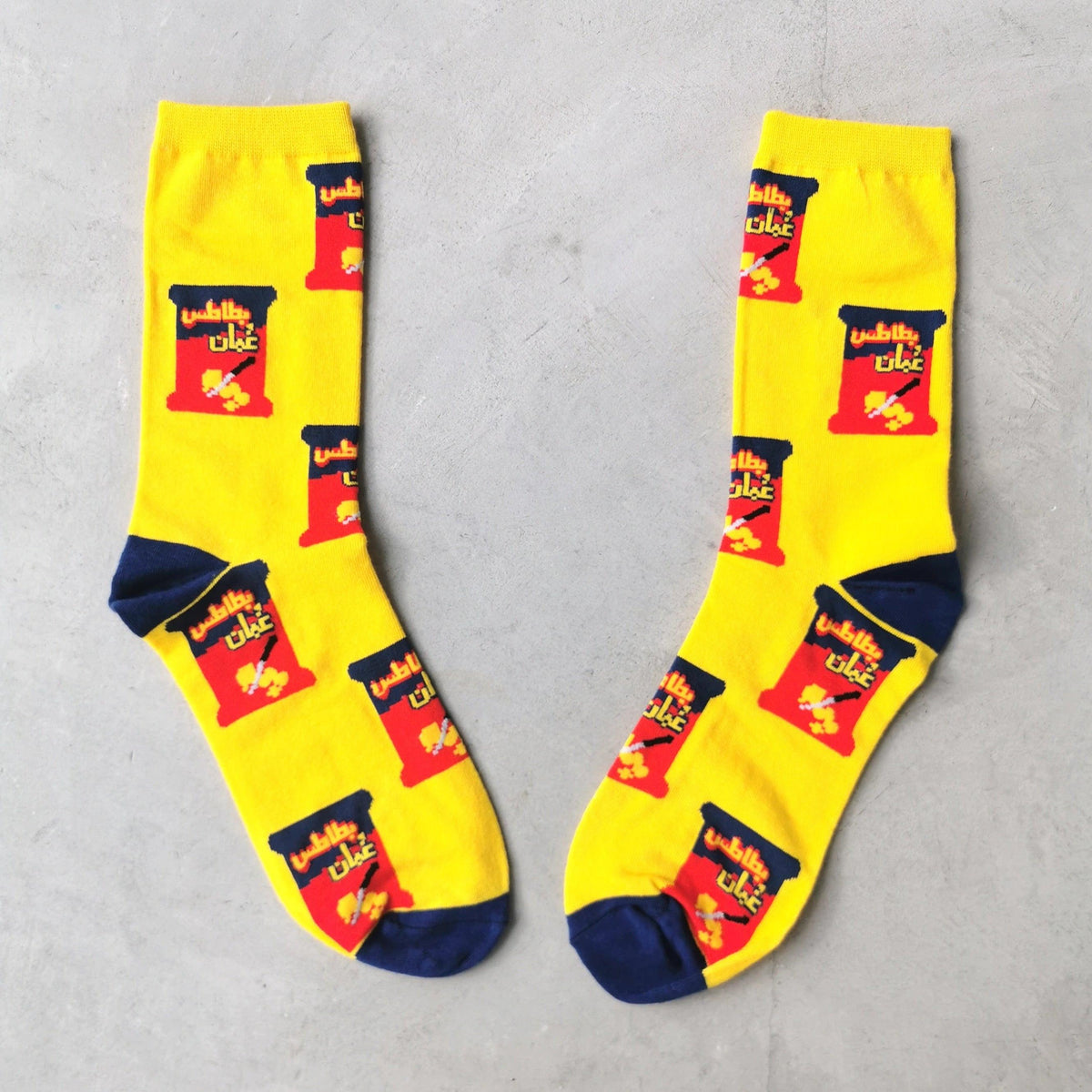 Gulf snack crunch socks by Elbotik, pair