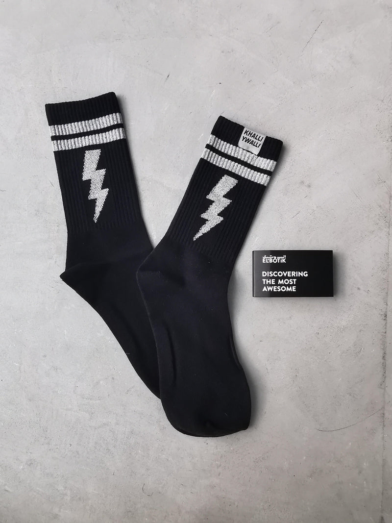 Reflective Khalli Yiwalli socks, reflective detail