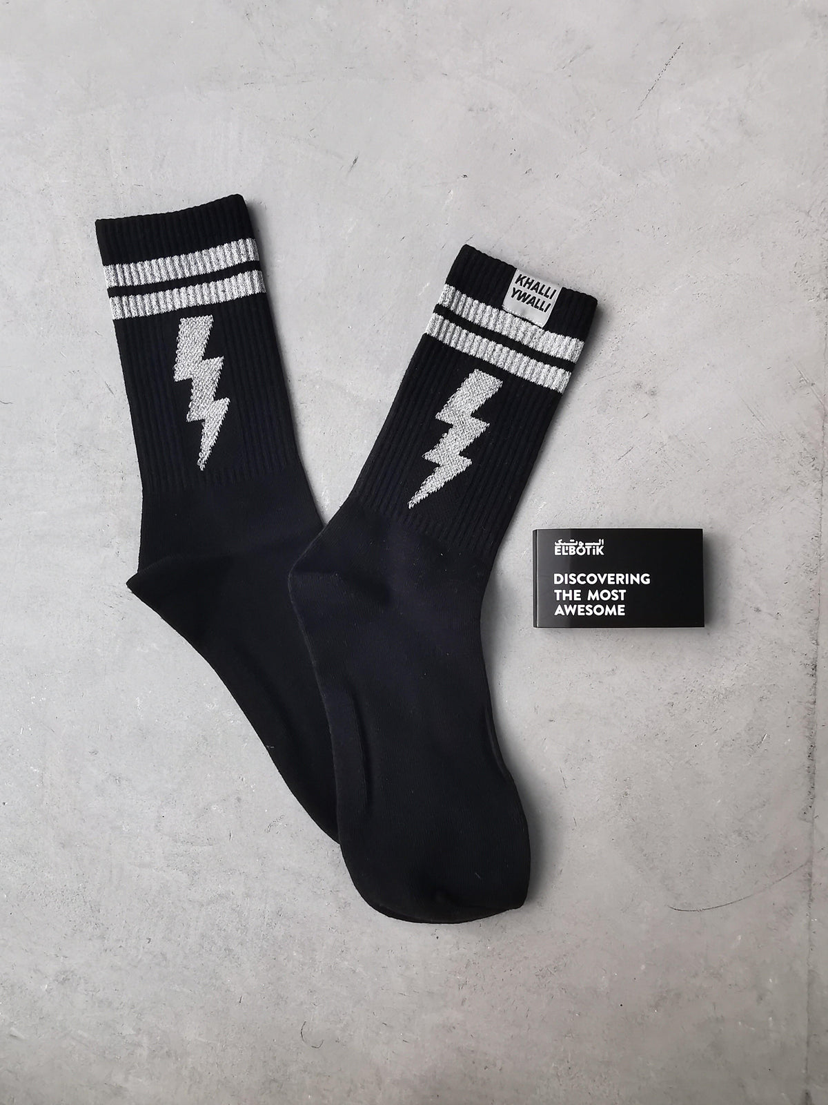 Reflective Khalli Yiwalli socks, reflective detail