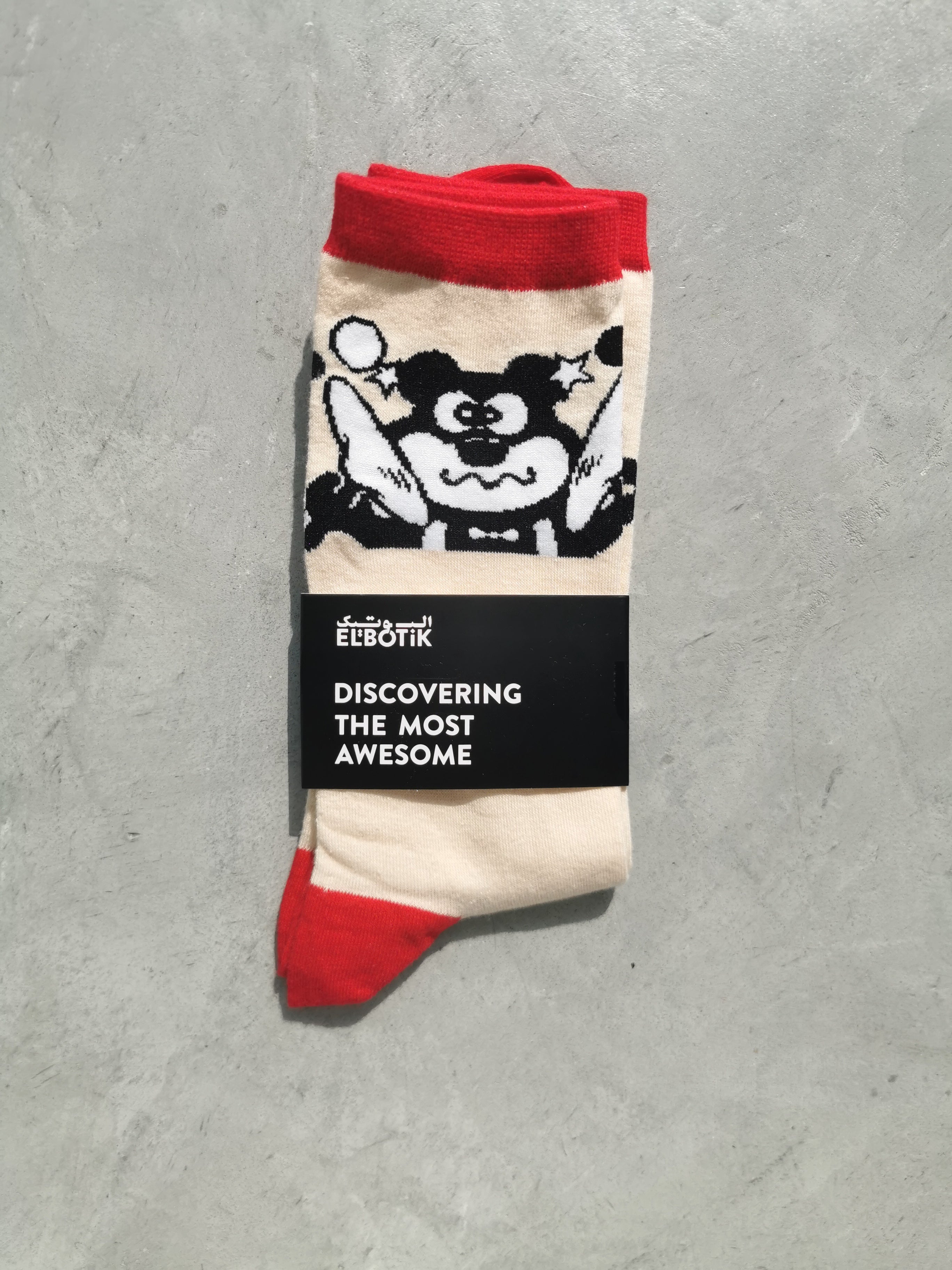 Japanese Cat Gum Beige Socks