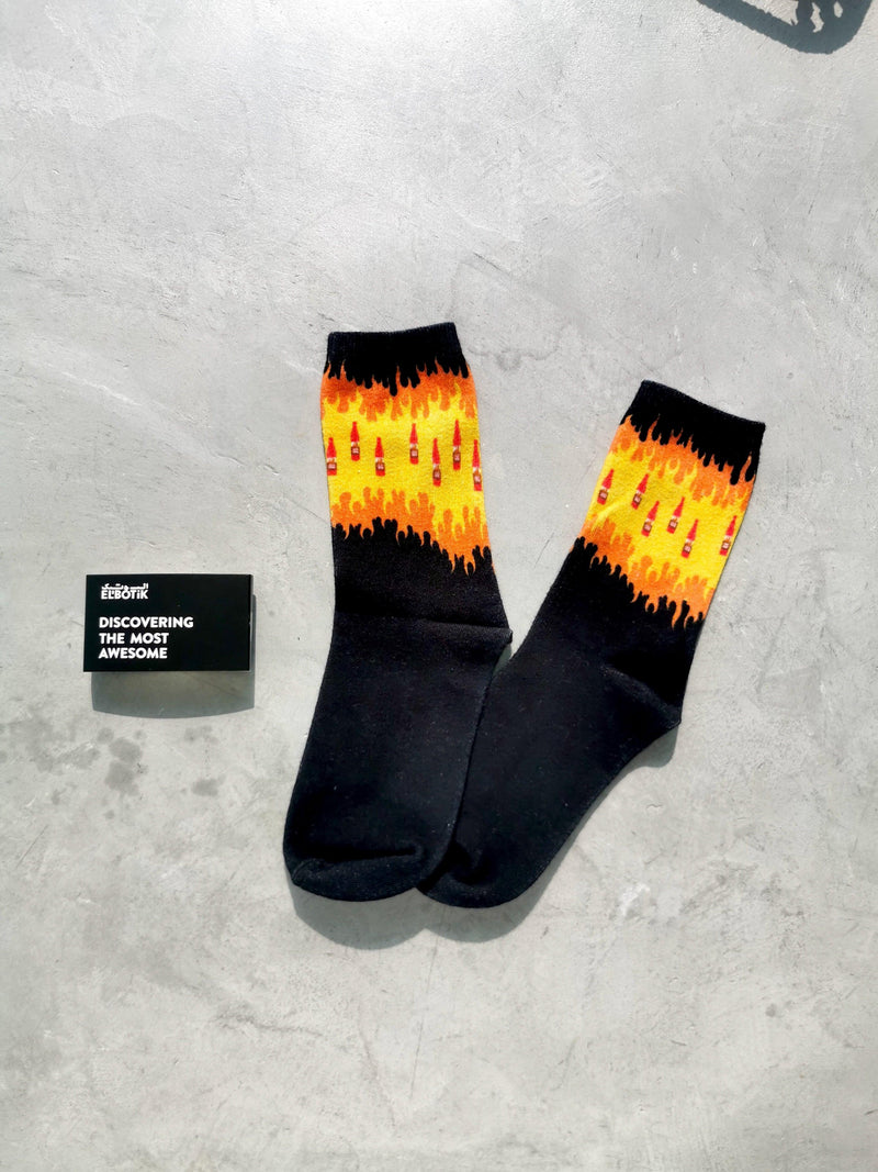 Daqoos socks, pattern detail